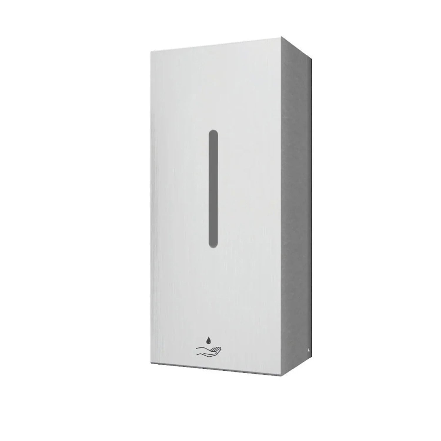Image of Stainless steel automatic soap dispenser for washroom hygiene and convenience