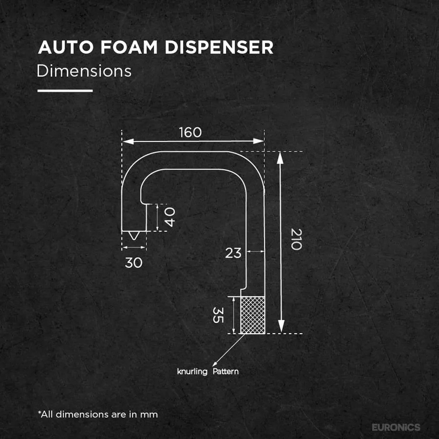 FKSD18 — Auto Foam Soap Dispenser High-Capacity Touch-Free Foam Soap Dispenser for Commercial Wash Areas