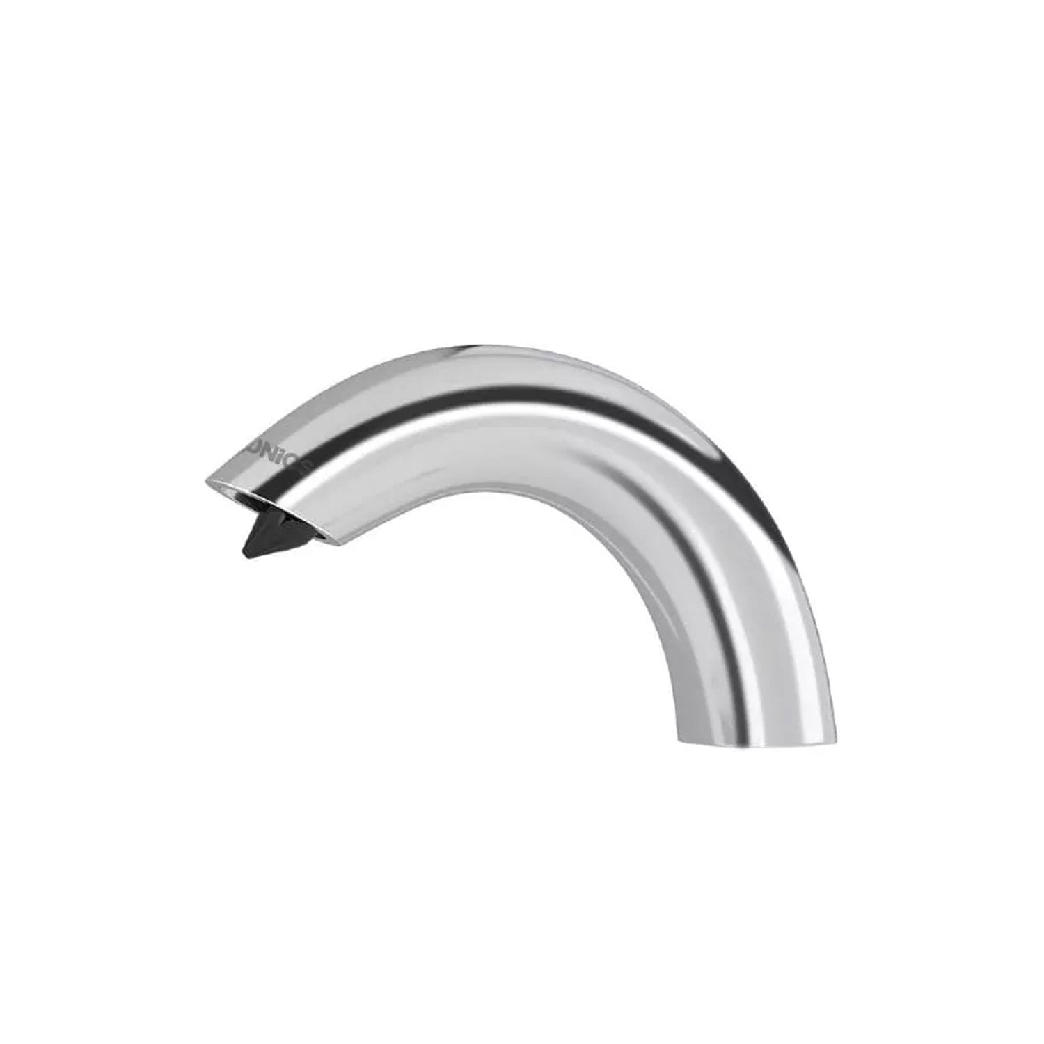 Image of Chrome curved washroom faucet spout for modern bathroom fixtures