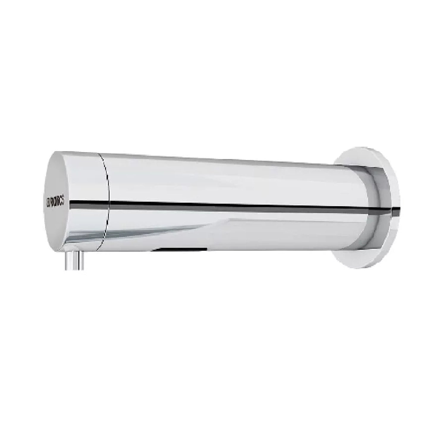 Image of Chrome wall-mounted washroom dispenser for hygiene and convenience