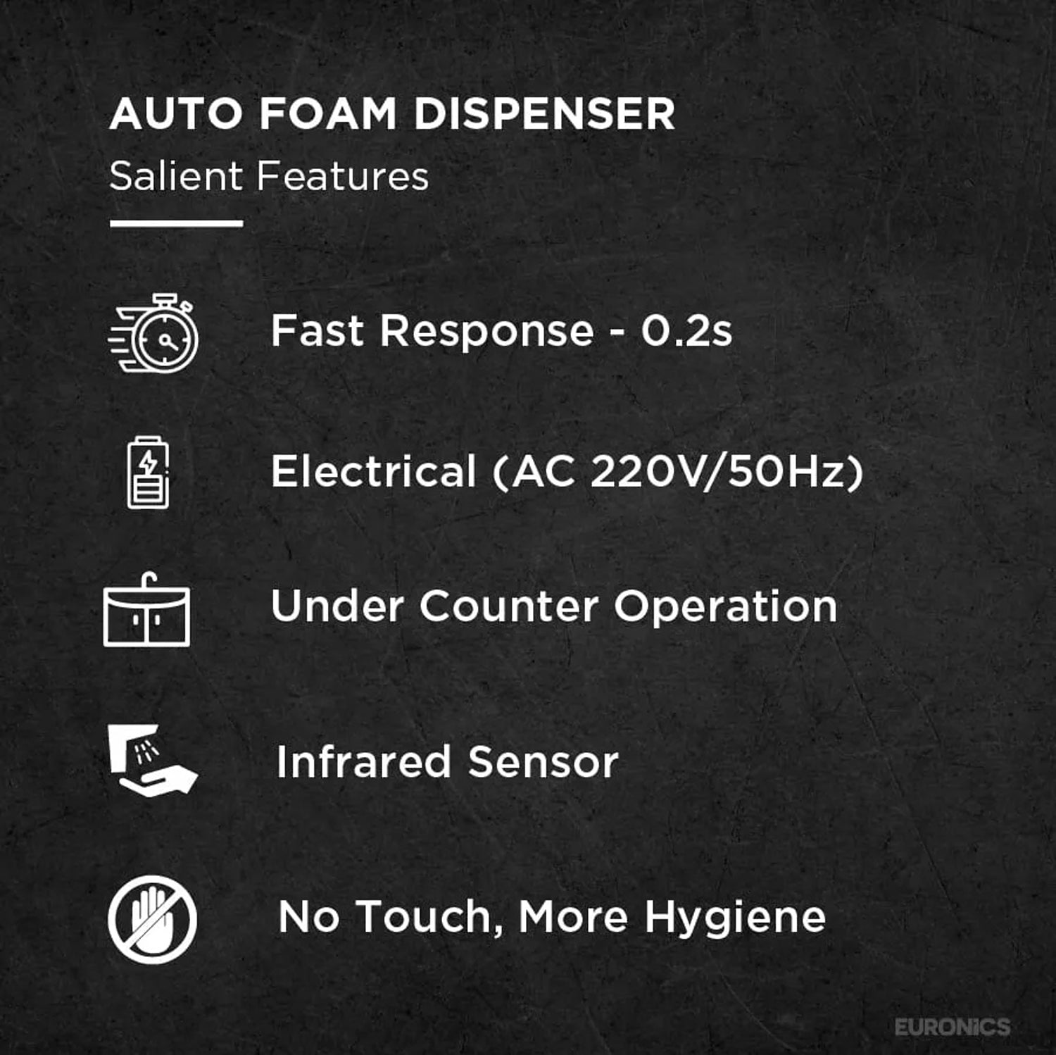 Image of FKSD5T — Auto Foam Soap Dispenser/ Touch-Free Foam Soap Dispenser for Commercial & Public Wash Areas