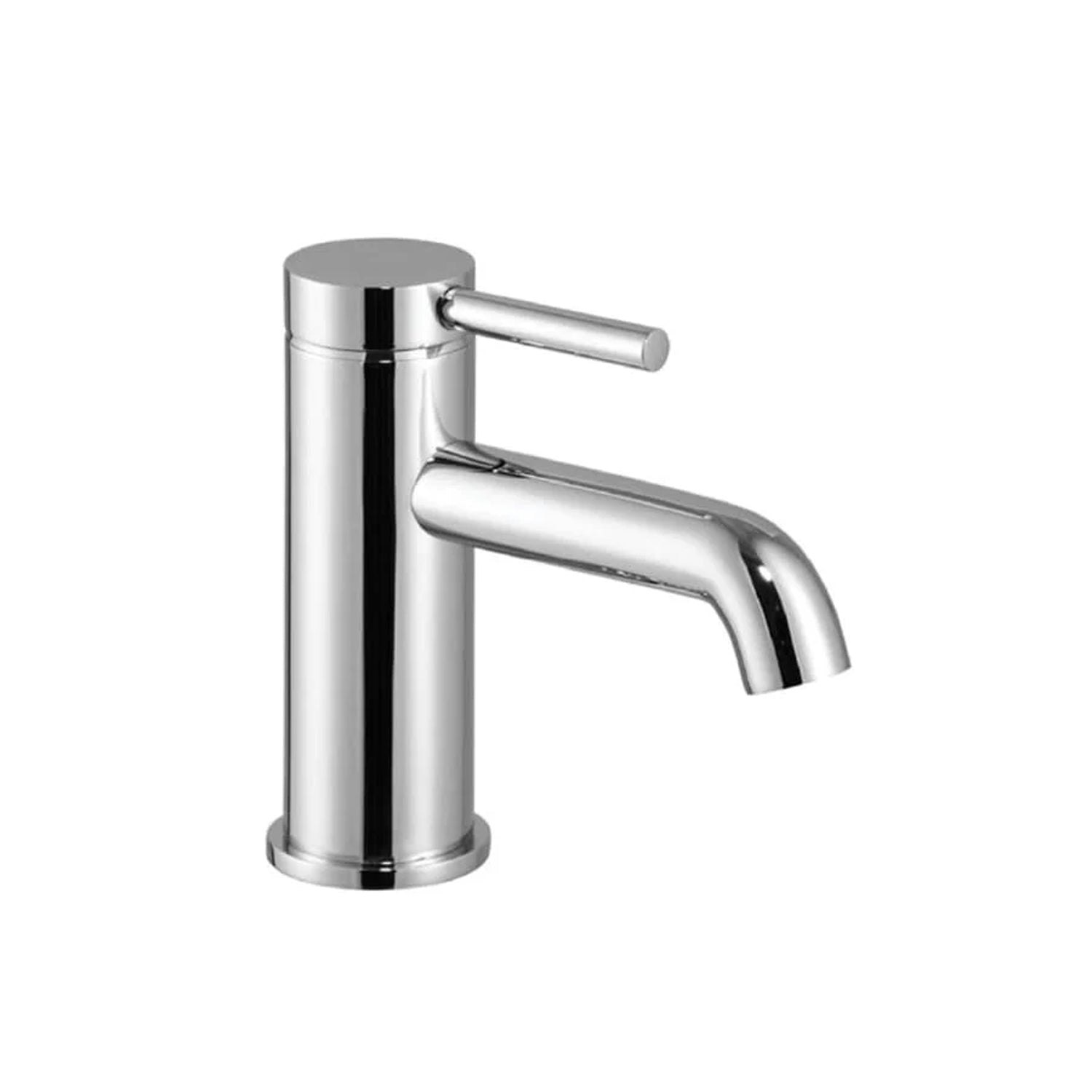 Image of Single Lever Basin Mixer without Pop-Up Waste with Braided Hoses - eur-FLO-3001A