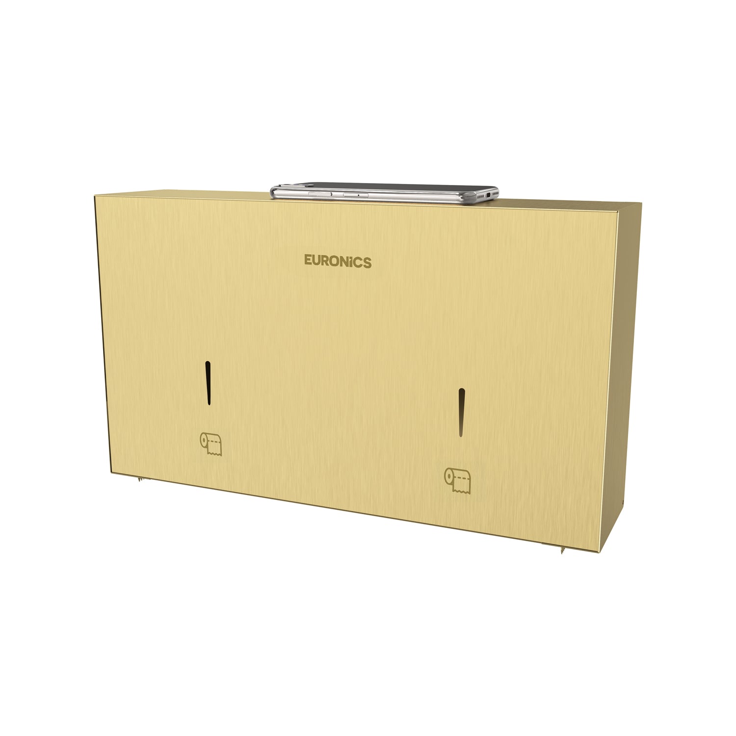 EJ44 Mobile Twin Jumbo Roll Dispenser with Stainless Steel Stand for WC Areas