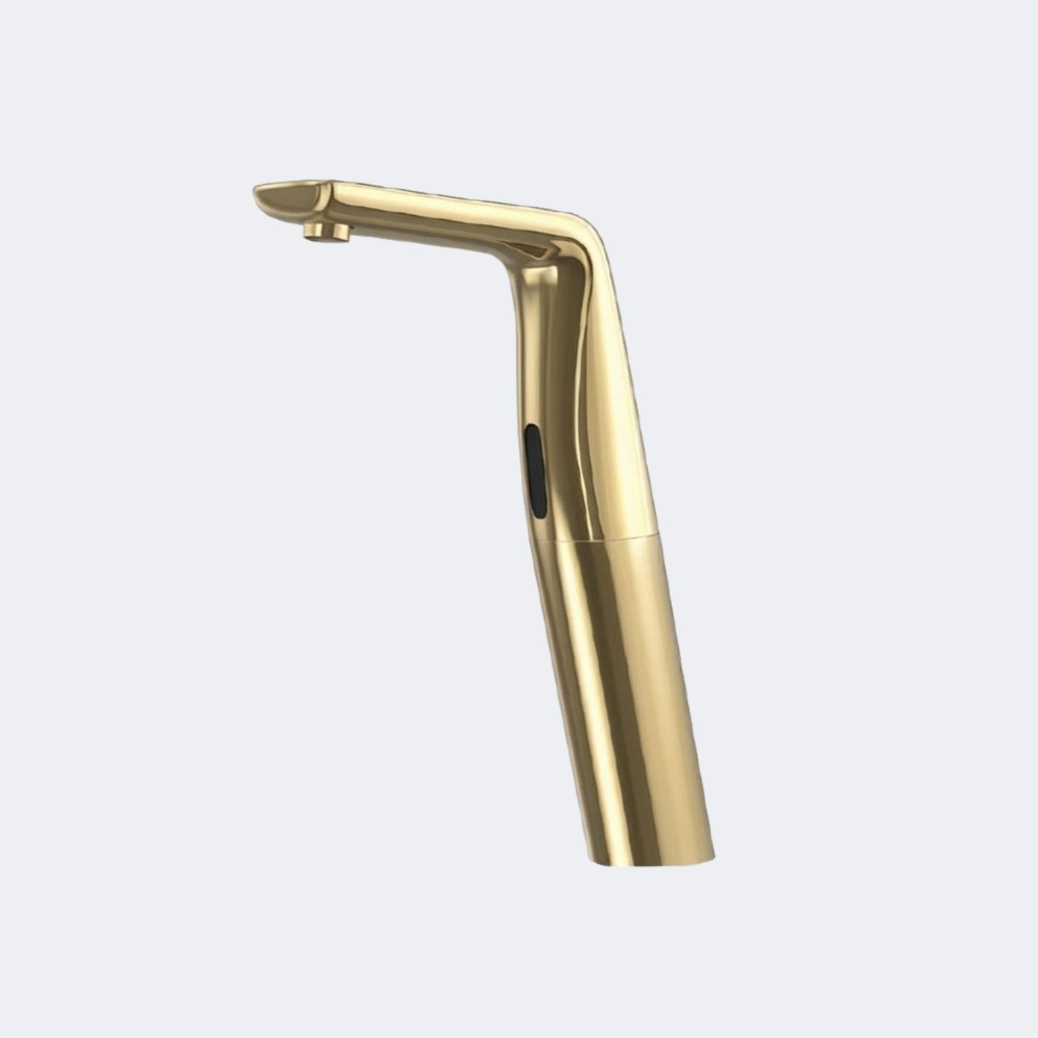 Image of Luxury gold touchless faucet for modern washroom hygiene and convenience