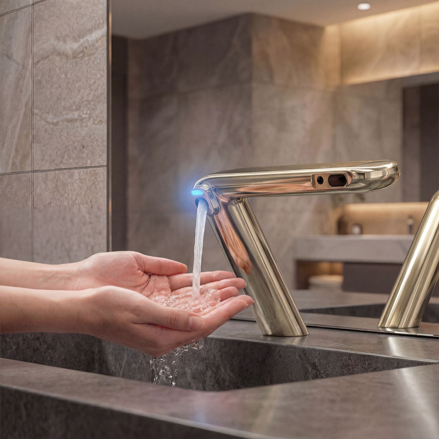 Image of KSDT10 — Auto Tap + Auto Soap Compact Integrated Touch-Free Tap & Soap System for Commercial Washrooms - eur-GKSDT10