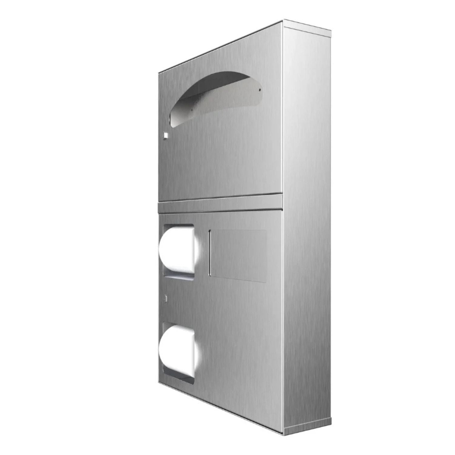 Image of HUBIX — Surface Mounted Toilet Tissue / Seat Cover Dispenser / Waste Disposal Unit