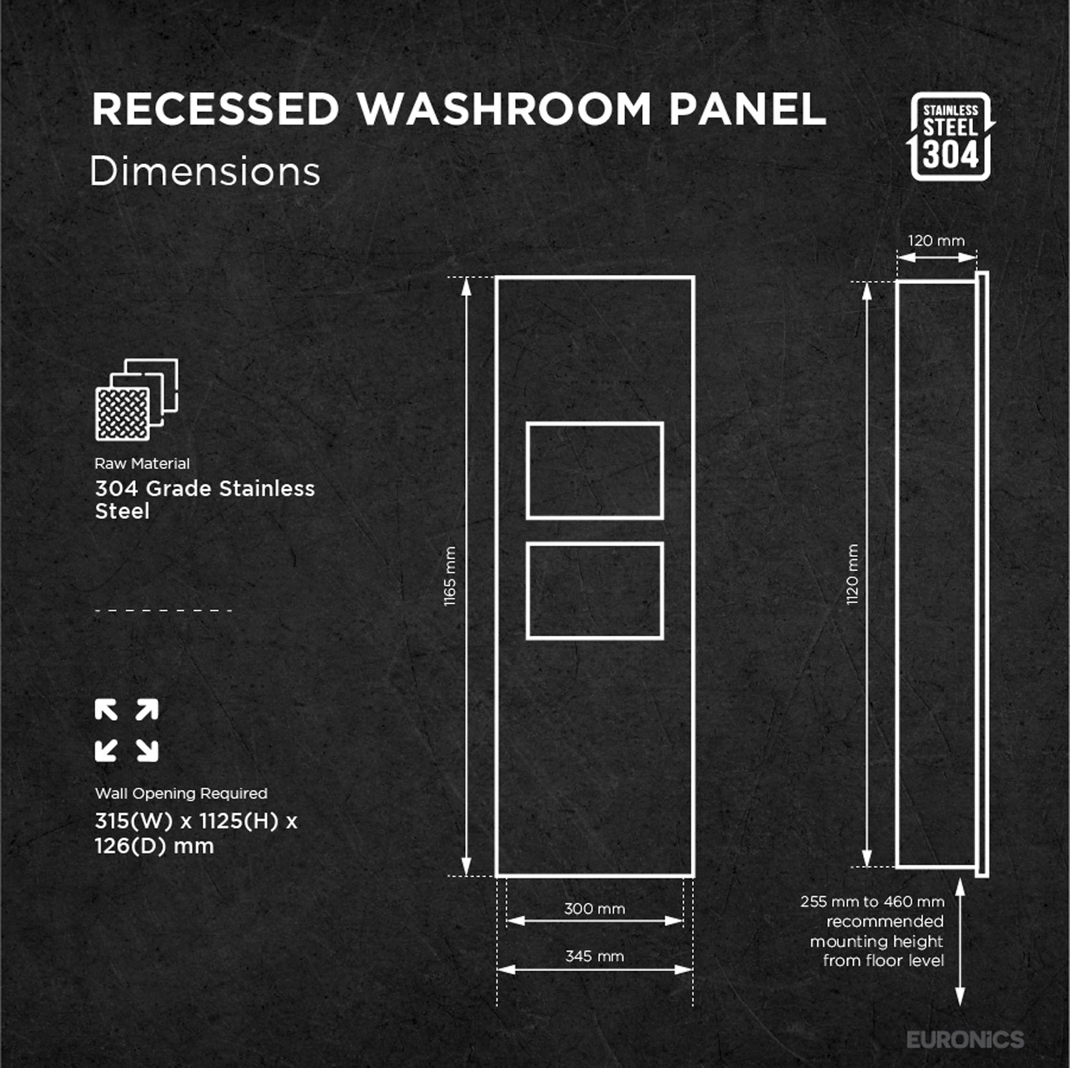 KHDW5 — Hand Dryer + Waste Receptacle