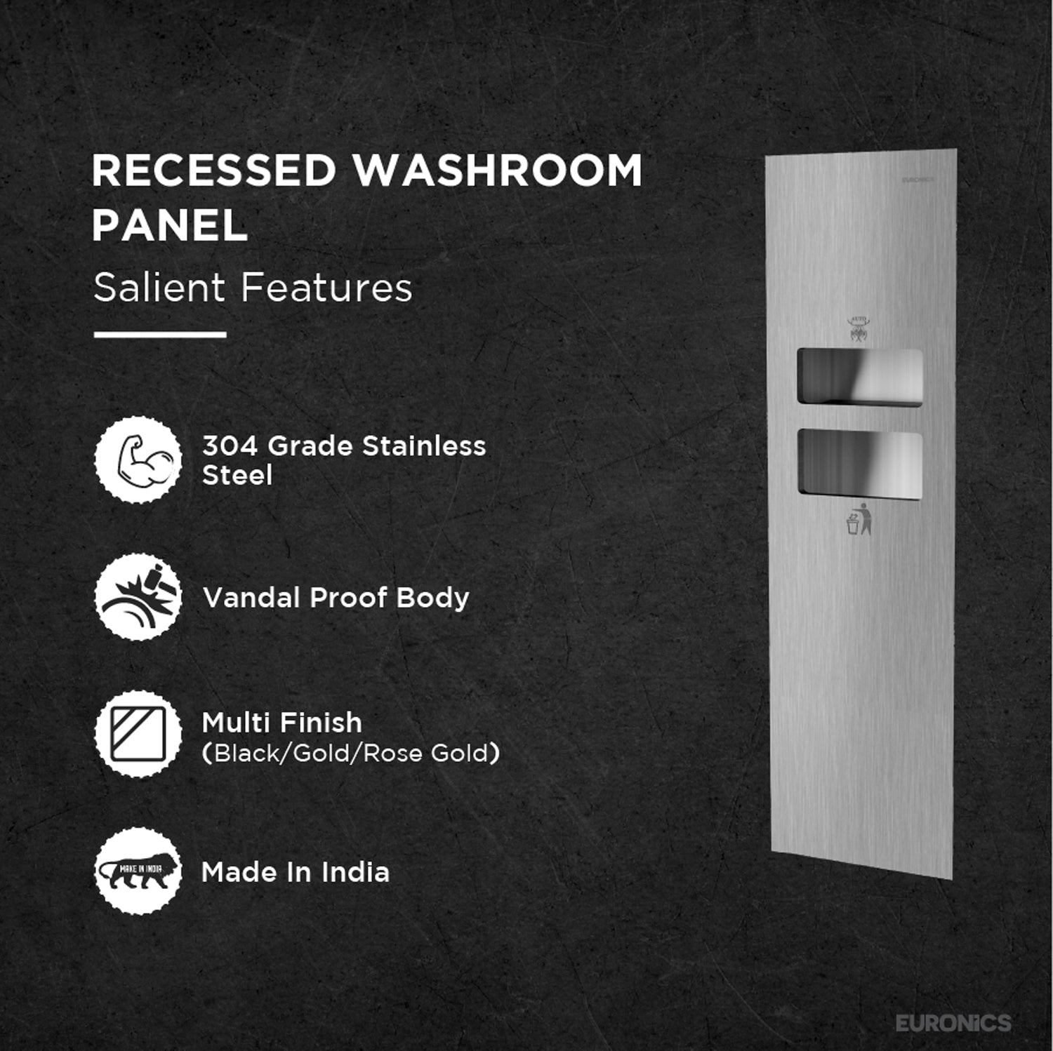 KHDW5 — Hand Dryer + Waste Receptacle