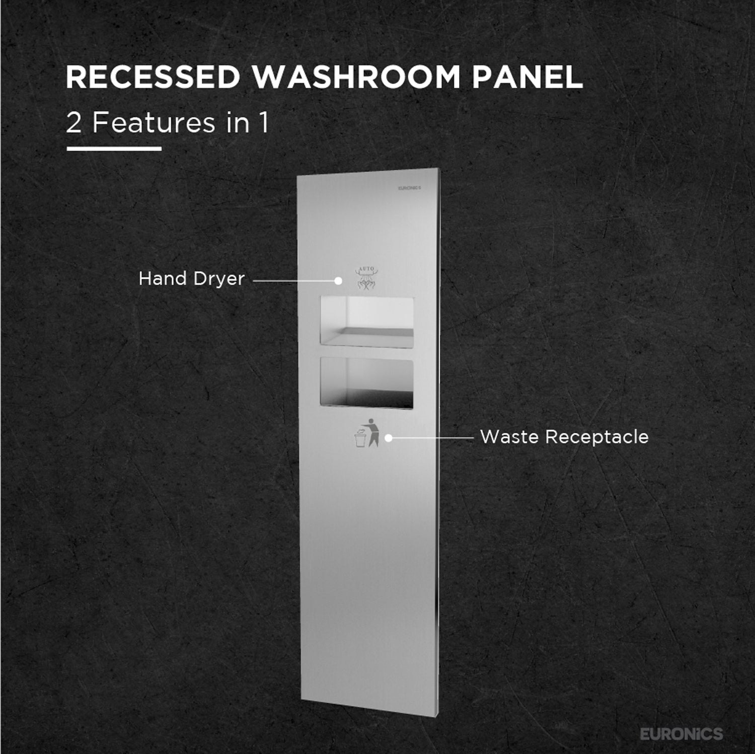 Image of KHDW5 — Hand Dryer + Waste Receptacle