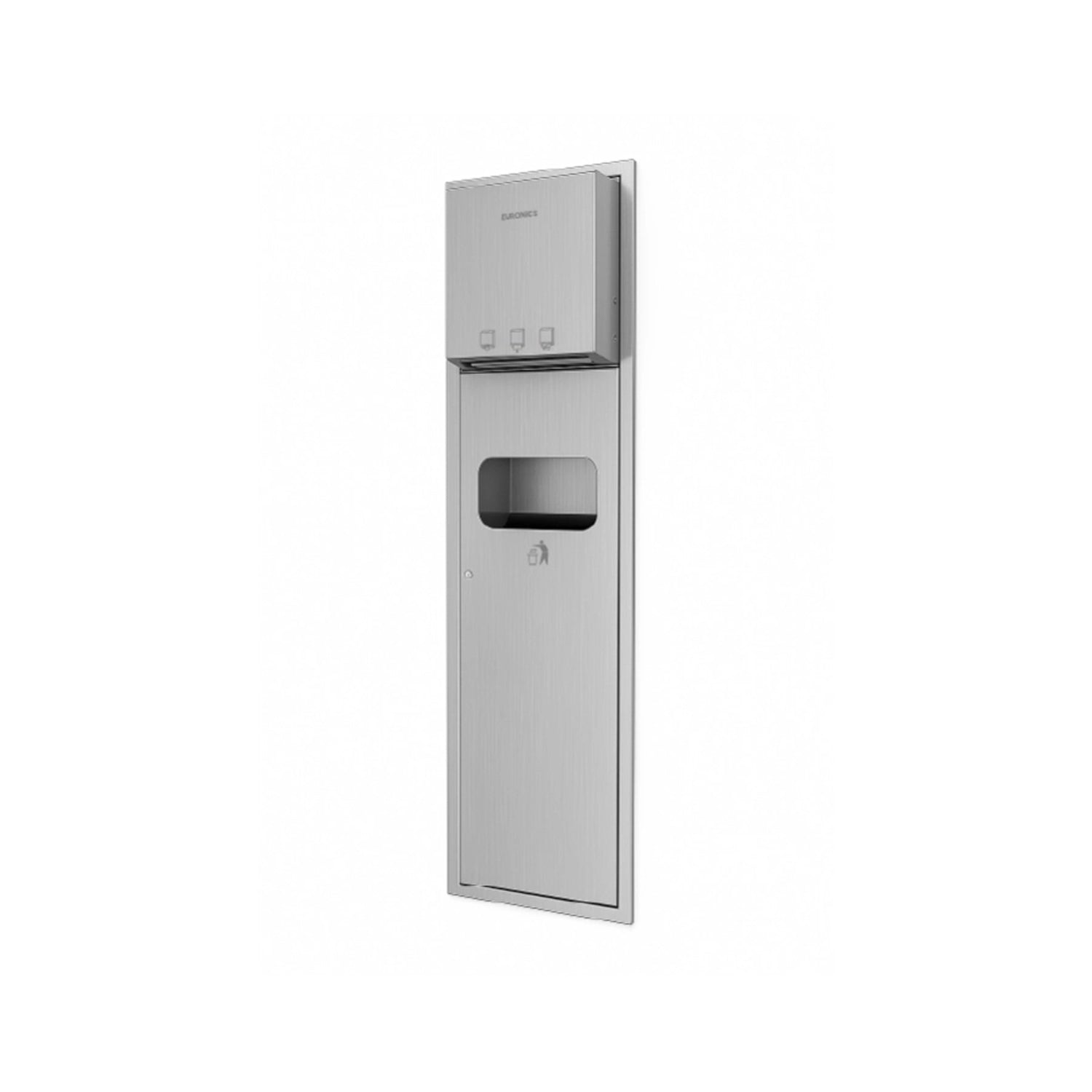KPD14A — Recessed Automatic Paper Dispenser + Waste Bin