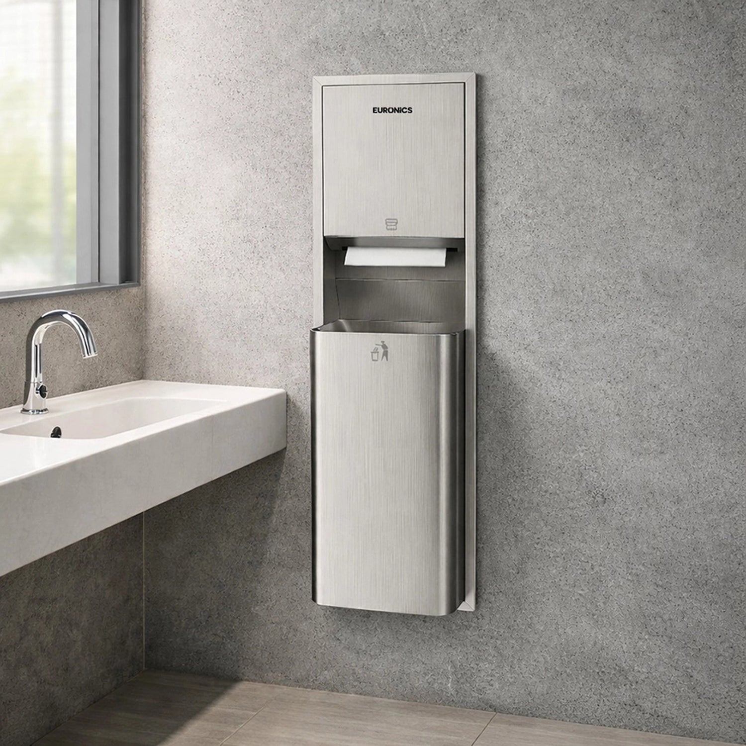 KPDRN — Tissue Dispenser + Waste Receptacle