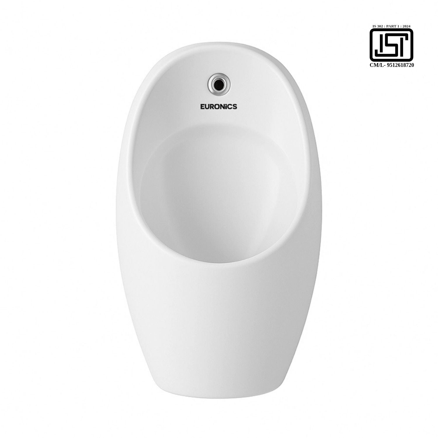 KUF( 1 Bar) Urinal with Inbuilt Automatic Flusher Integrated Sensor Urinal with Automatic Flushing for Commercial Washrooms