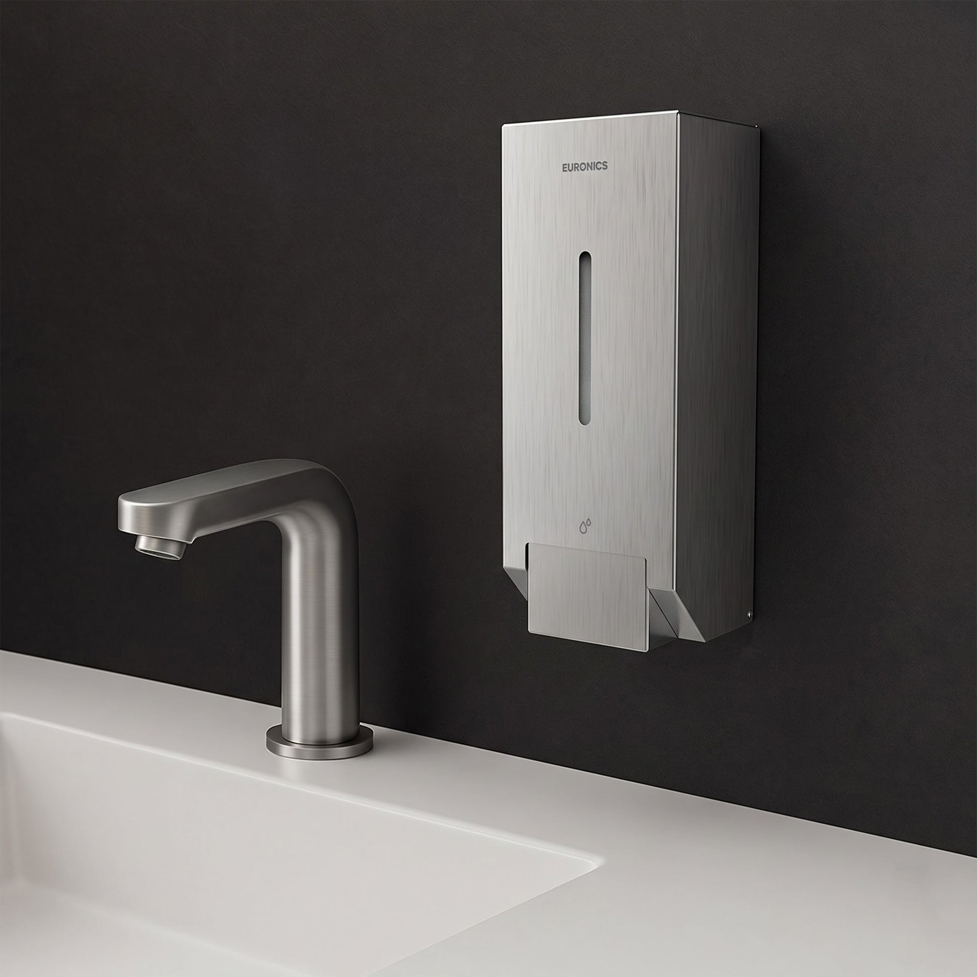 ES15 Wall-Mounted Manual Soap Dispenser – 1000ml SS304