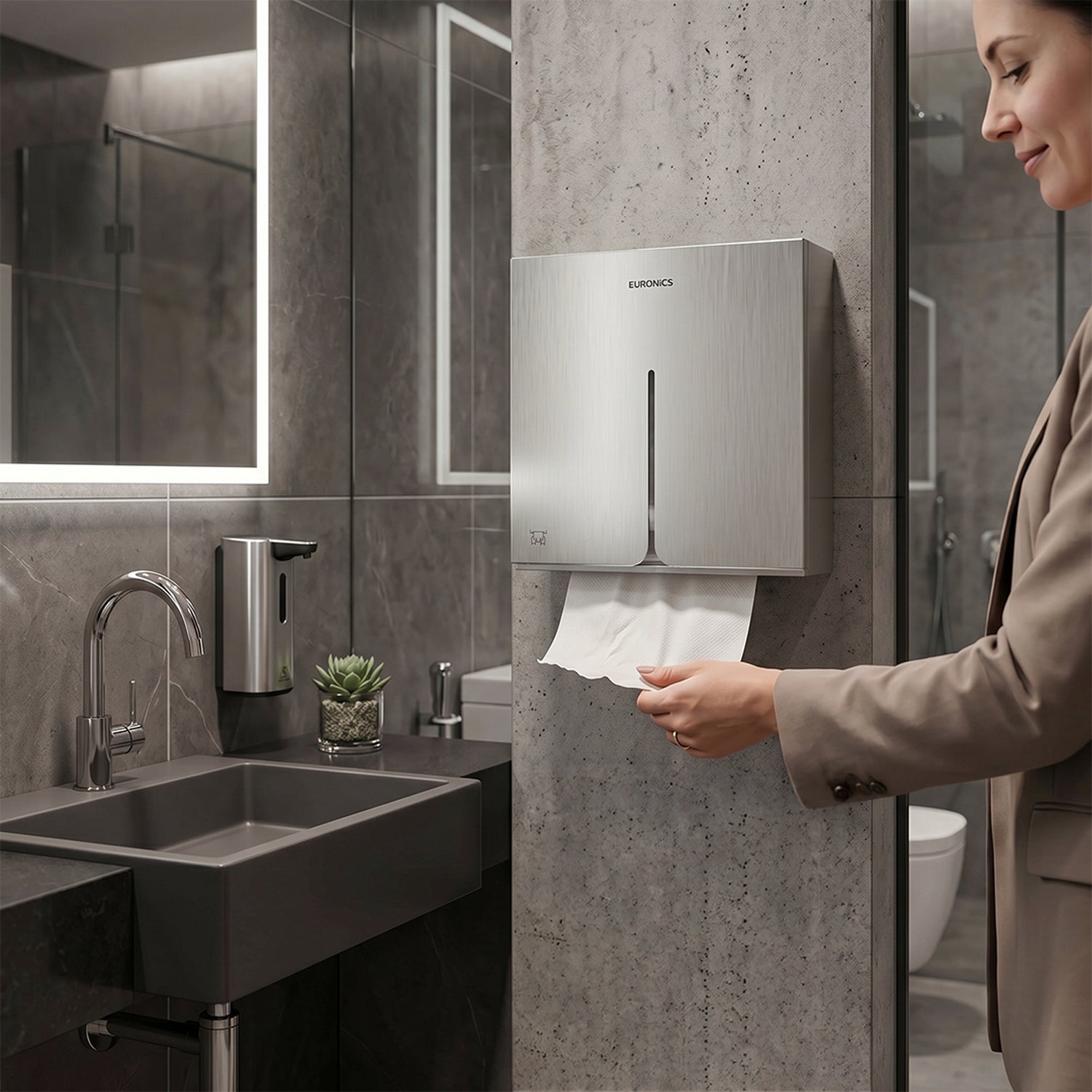 Linea P2 — Paper Towel Dispenser

Compact Stainless Steel Paper Towel Dispenser for Efficient Commercial Washrooms