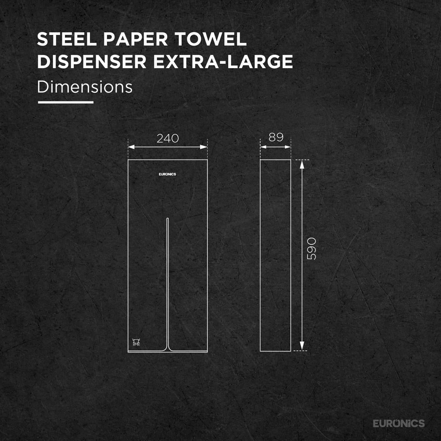 Linea XP3 — Steel Paper Towel Dispenser (Extra-Large)

High-Capacity Stainless Steel Paper Towel Dispenser for High-Traffic Commercial Washrooms