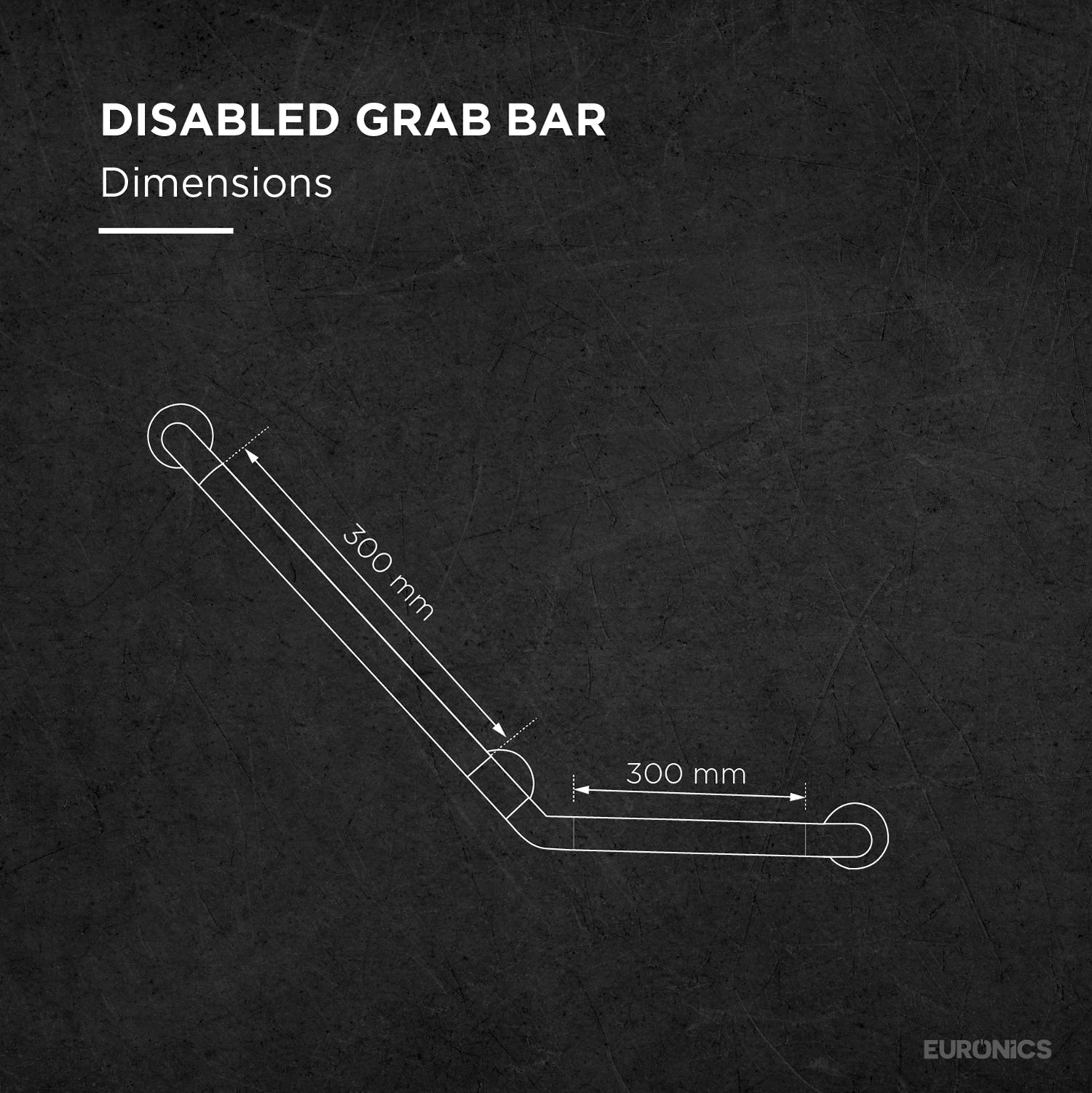 Image of NGR05 Nylon-Coated Stainless Steel Grab Bar for WC Areas