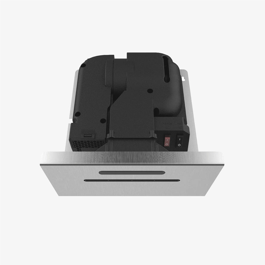 Image of Euronics Industries RHD4 behind-mirror hand dryer with brush motor and stainless steel base