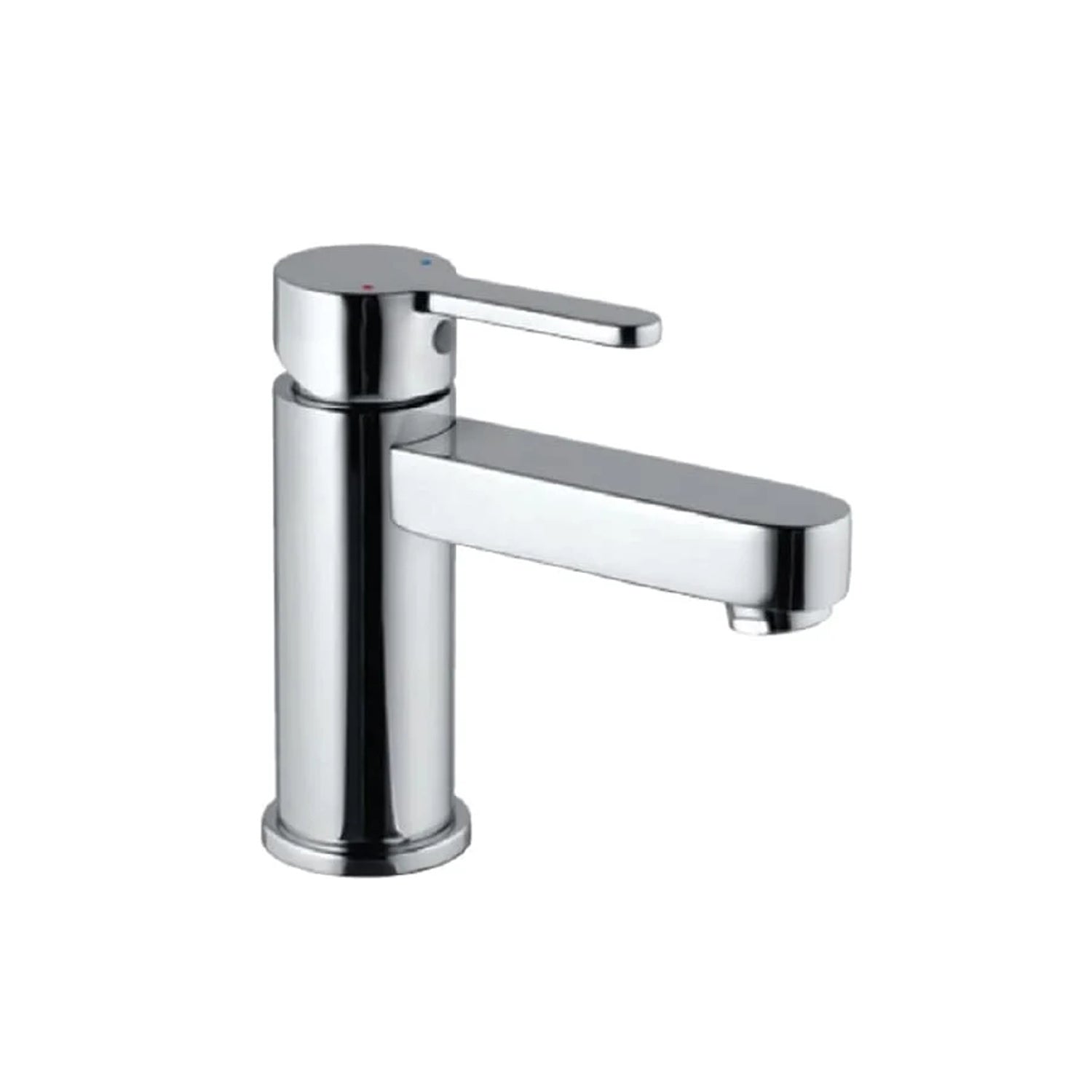 Single Lever Basin Mixer without Pop-Up Waste with Braided Hoses