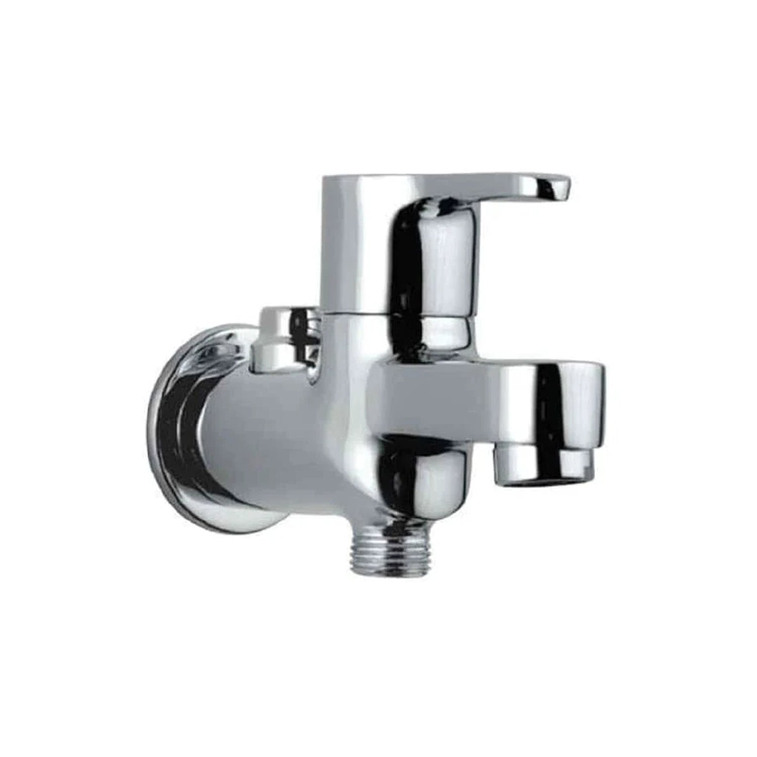 Two Way Bib Cock with Wall Flange - eur-RIV-1004R