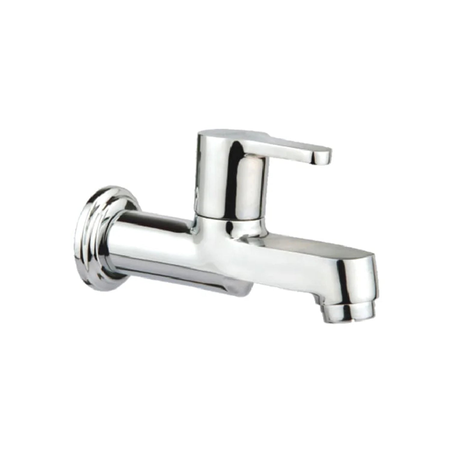 Image of Long Body Bib Cock with Wall Flange - eur-RIV-1011R