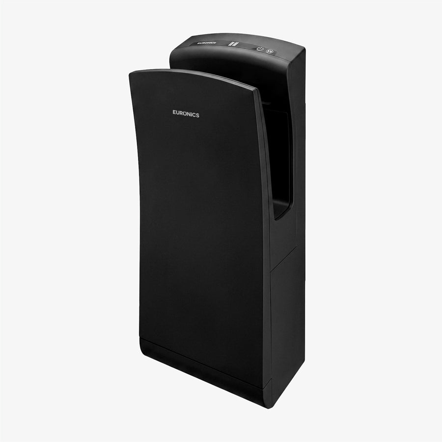 Image of Euronics Industries SJD2S medium traffic black stainless steel hand dryer