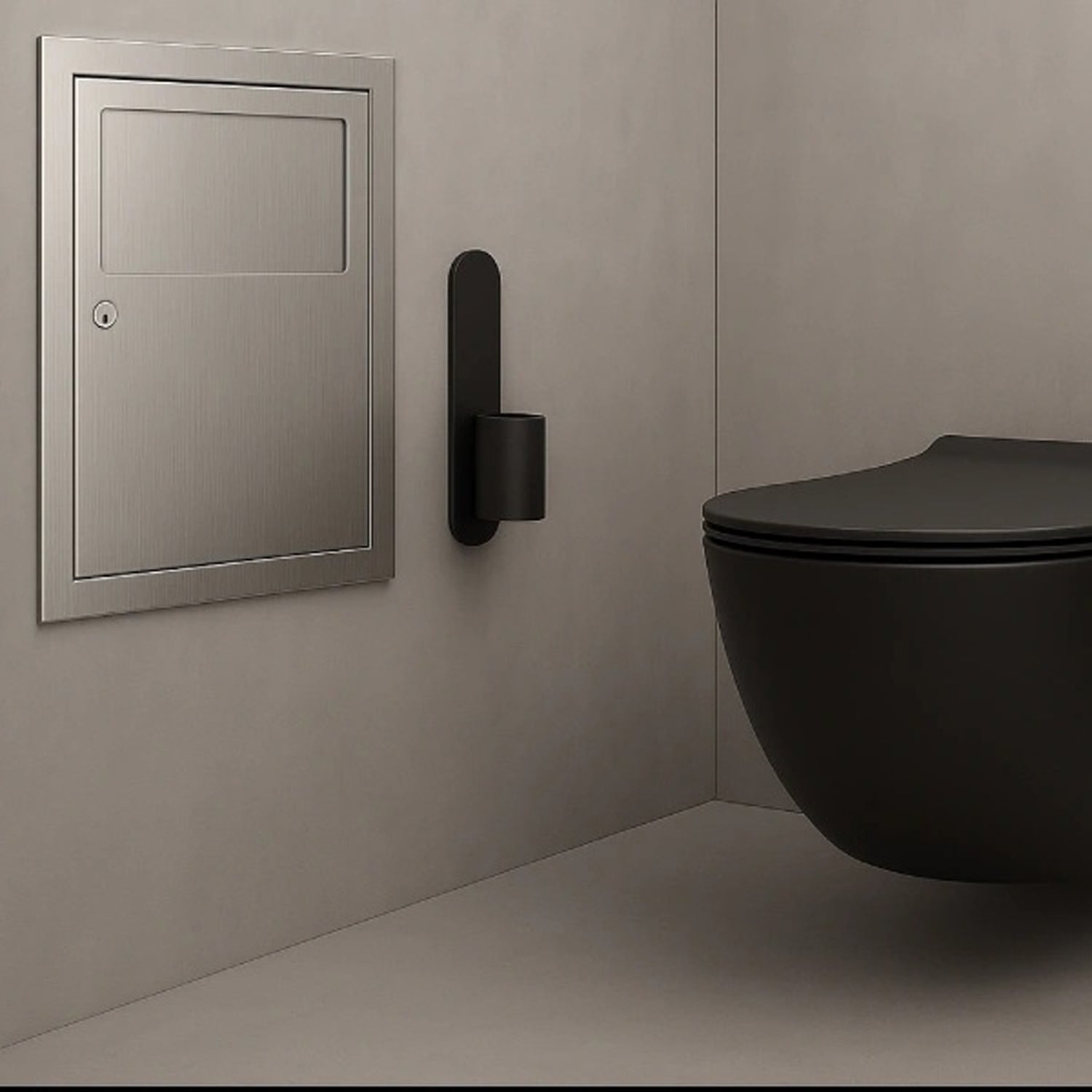 SWR03 Sanitary Napkin Disposal Unit Wall-Mounted Stainless Steel Sanitary Waste Disposal Solution