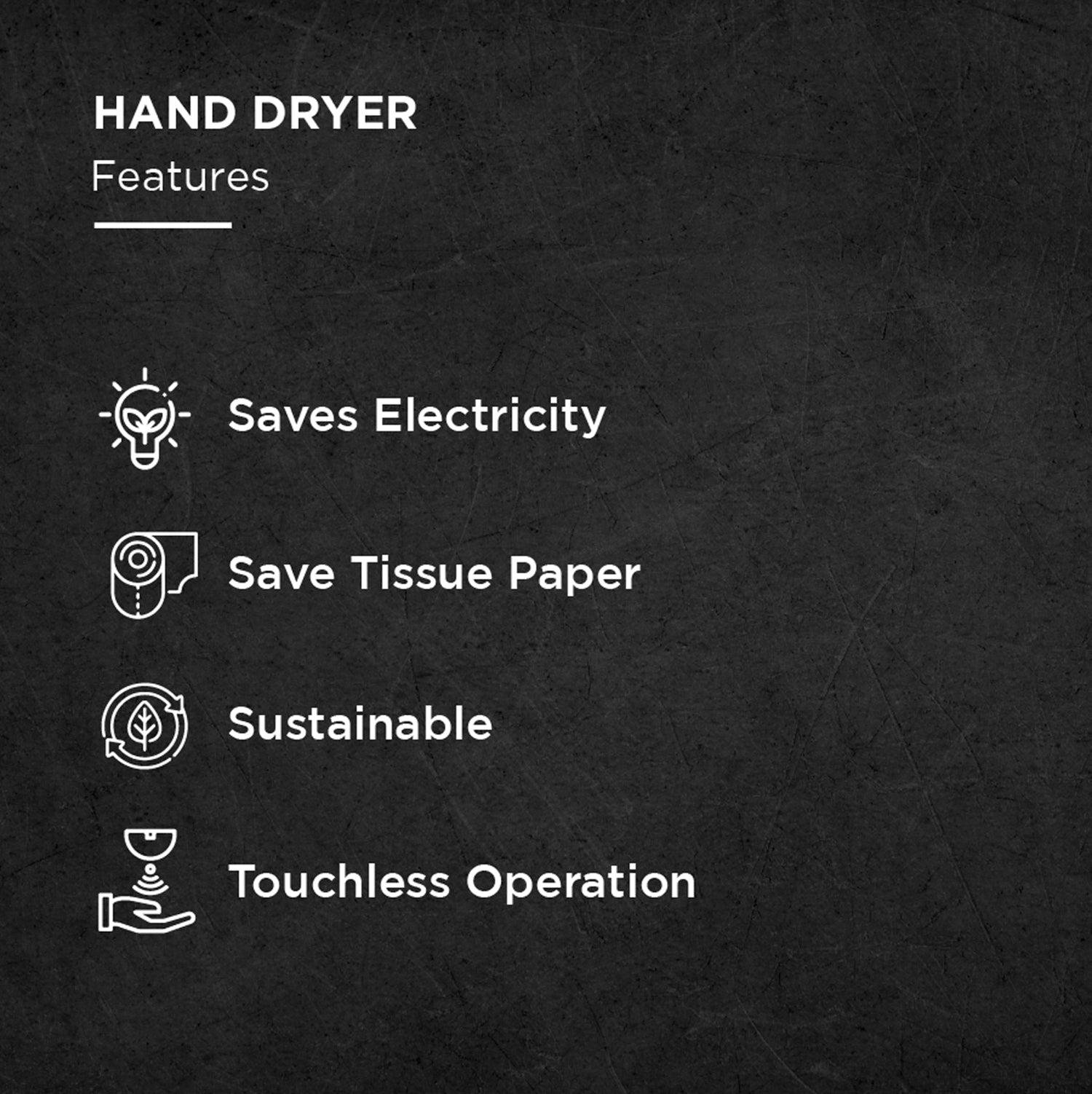 Image of Tierra  | Automatic Hand Dryer Elegant & Reliable Automatic Hand Dryer for Modern Commercial Washrooms - Black - eur-Tierra -Matt black