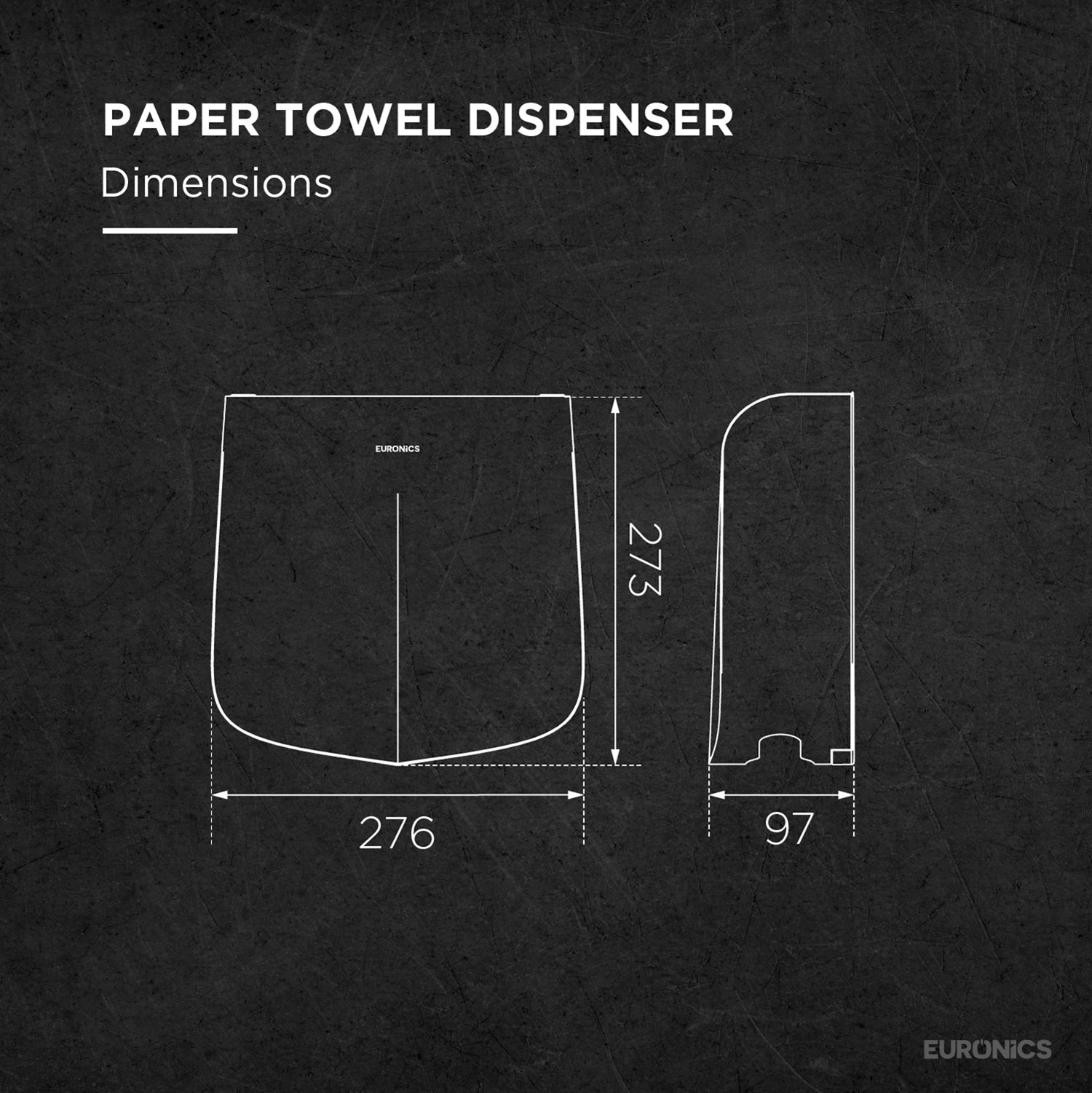 Tierra Premium Manual Stainless Steel Paper Towel Dispenser for Washbasin Areas