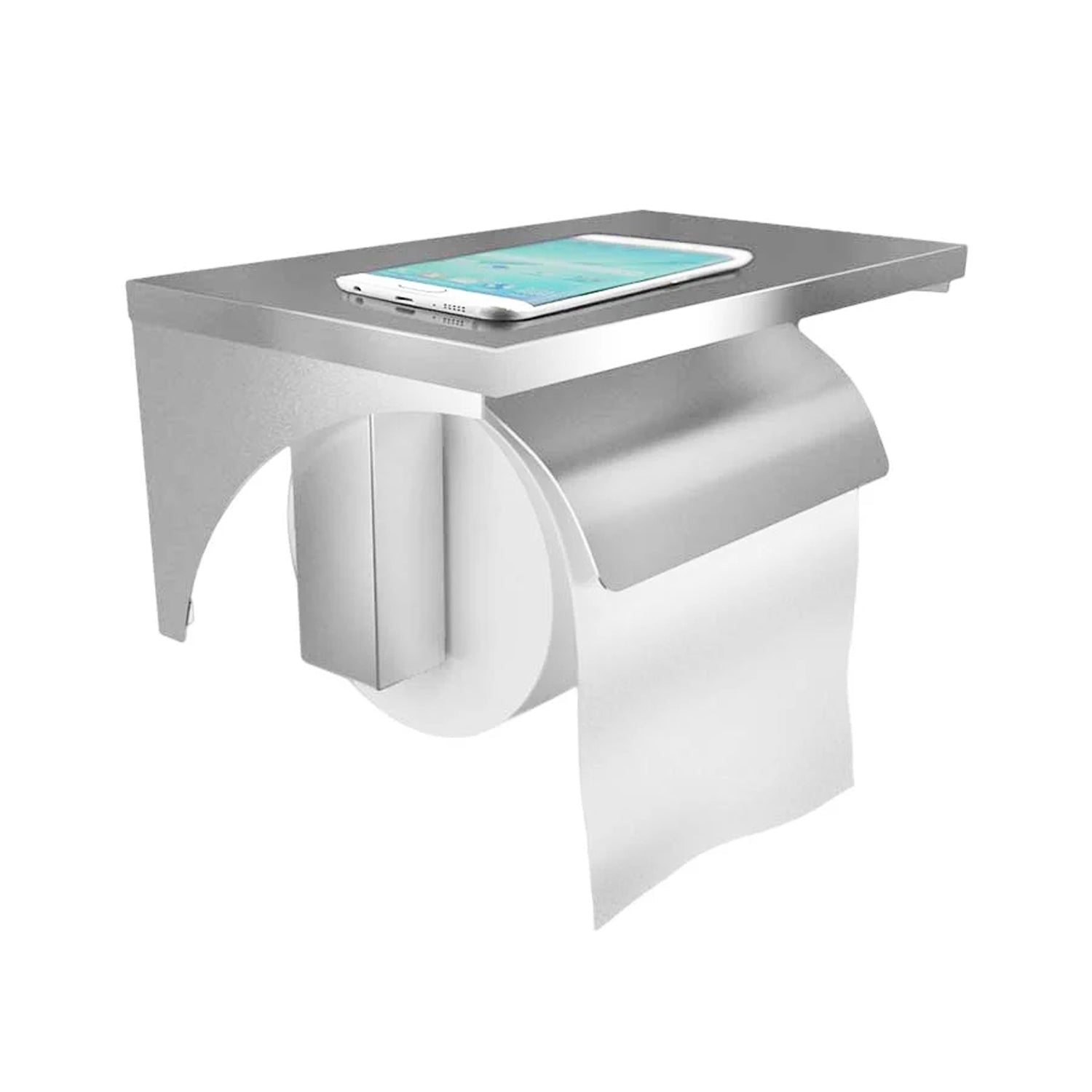 EPH07 Premium Stainless Steel Toilet Paper Holder for WC Cubicles - eur-EPH07