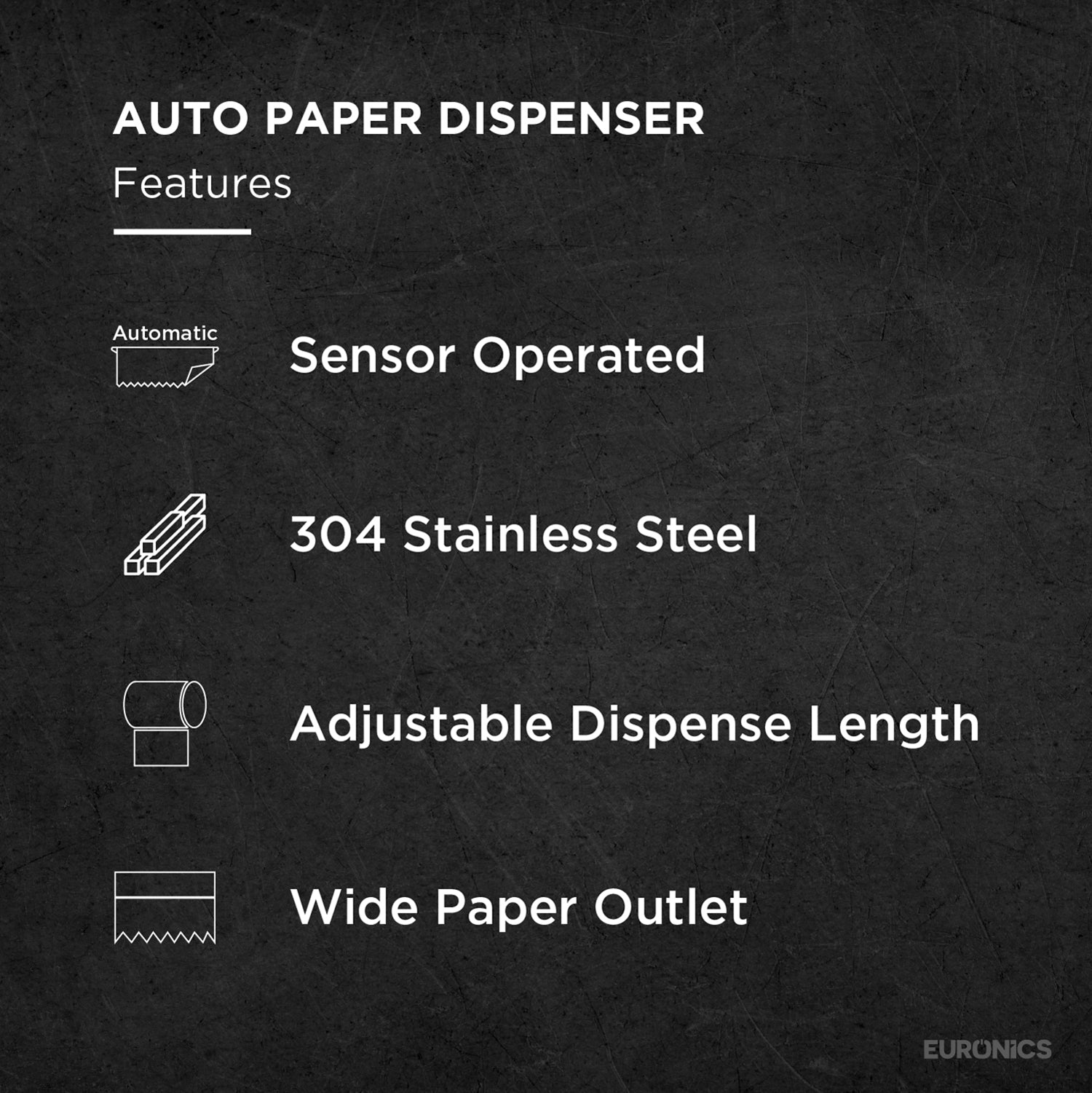 Image of Trimax AP3 Premium Automatic Stainless Steel Paper Towel Dispenser for Washbasin Areas