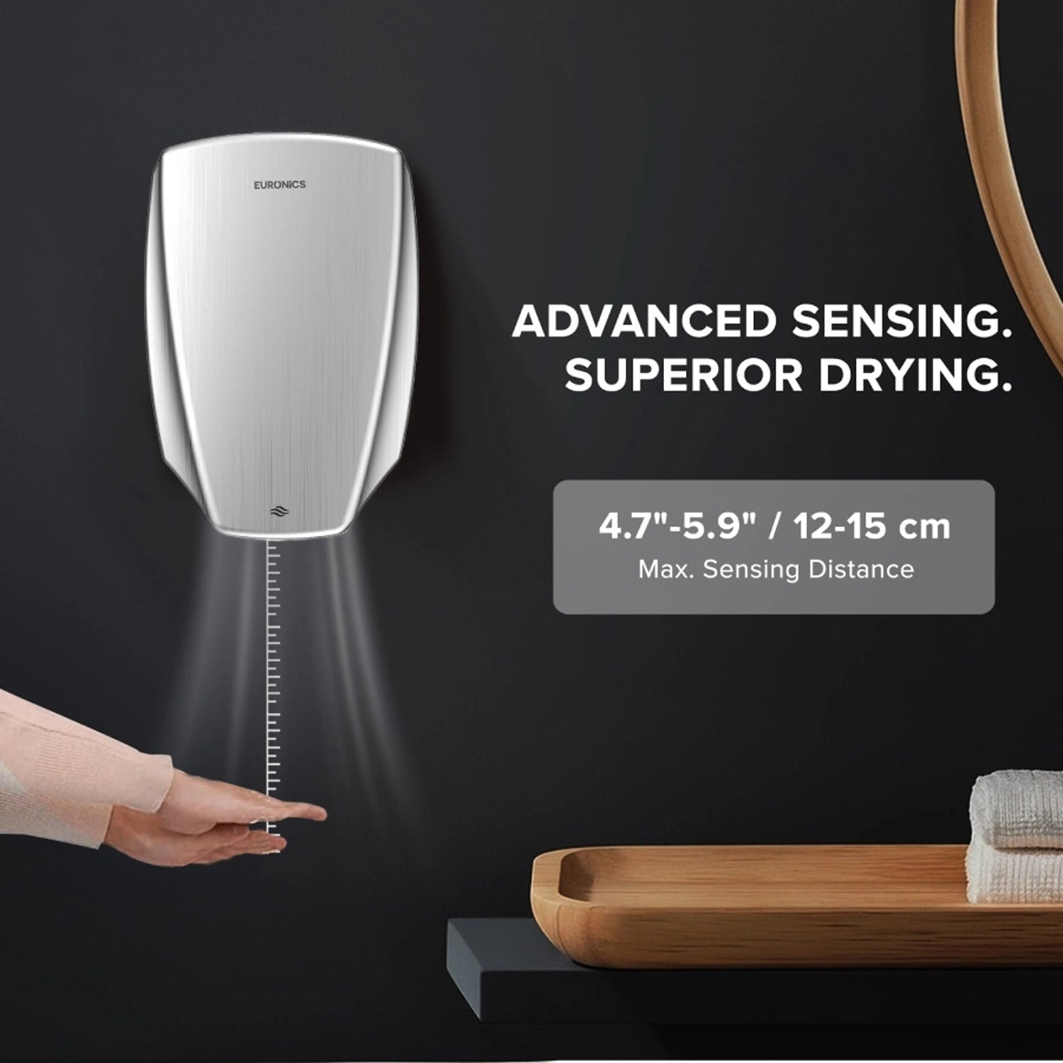 Velora Automatic Stainless Steel Hand Dryer