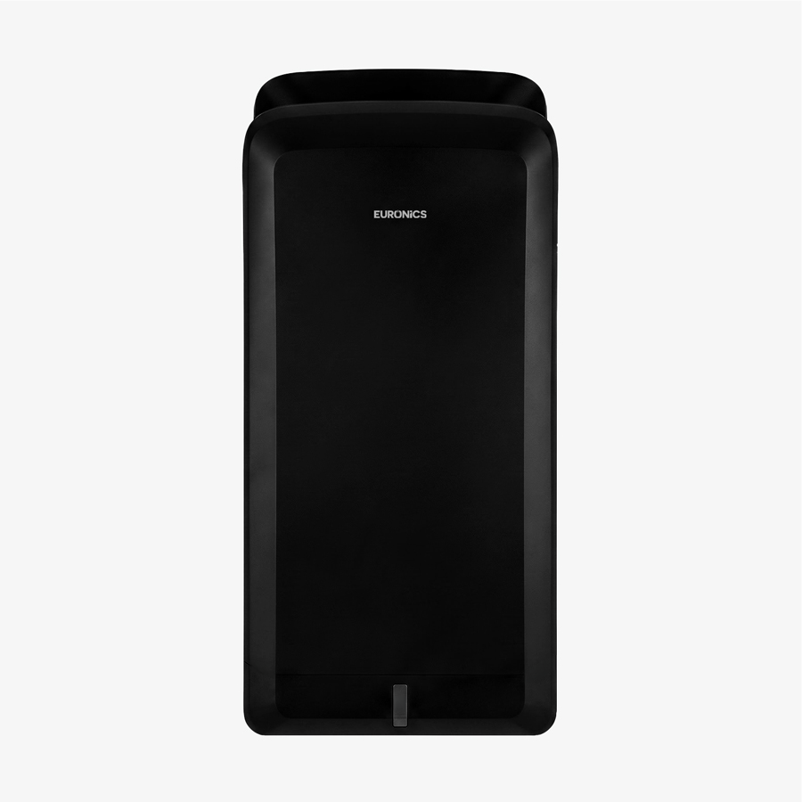 Image of Euronics Industries YZD3N black ABS hand dryer with brushless motor for high traffic areas